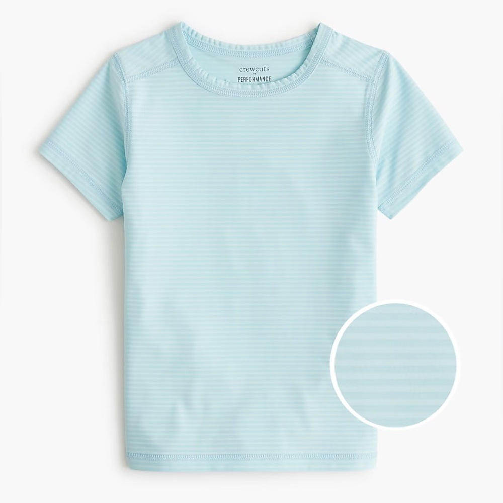 NWT J.Crew Factory Crewcuts Boys Short-Sleeve Performance Tee Medium (8-9)
